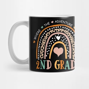 Leopard Rainbow 2nd Grade Where The Adventure Begins Mug